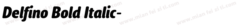 Delfino Bold Italic字体转换